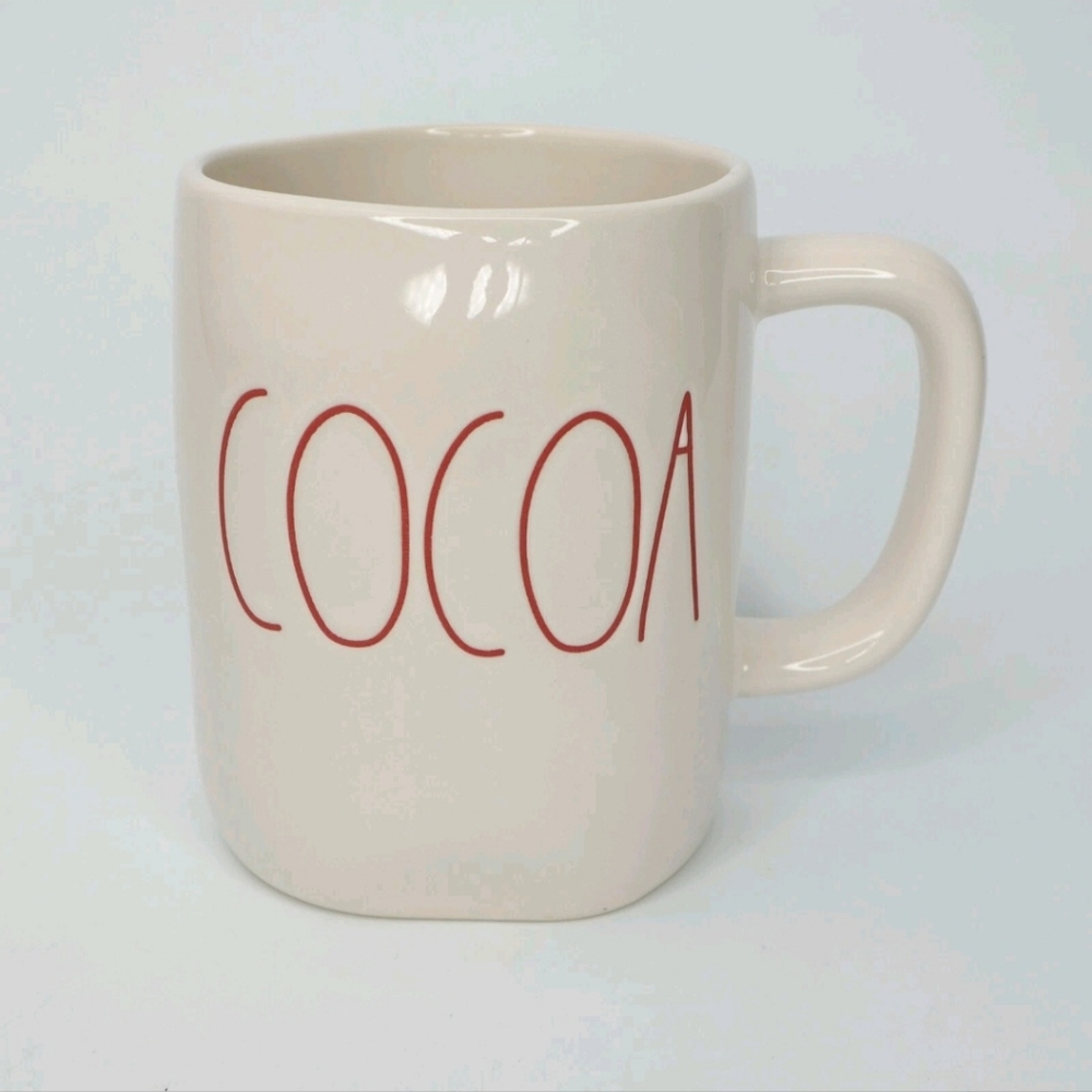 Rae Dunn Cocoa Mug Artisan Collection By Magenta - Red Lettering